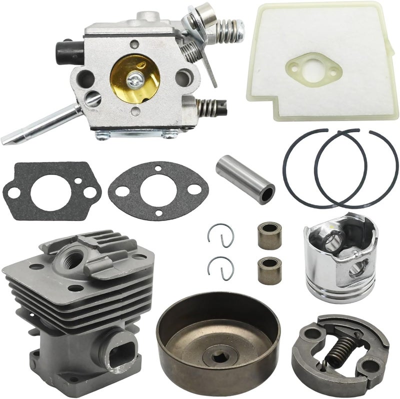 Anxingo 38mm 4119 120 0602 Cylinder Piston Kit, Replacement for Stihl FS160 FS220 FS280 FS220K FS280K FS290 HTA 65 HTA 85, Replaces 4119 160 290 4119 160 2001 - Image 2